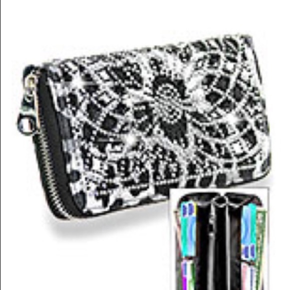 Rhinestone Animal Print Wallet - Picture 5 of 5